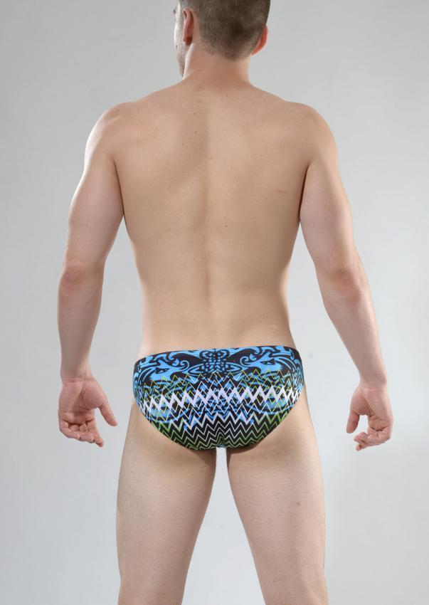 Swimwear Men GERONIMO, taille XL,Shorty De Bain Homme,Bleu,Avec Slip  Interieur