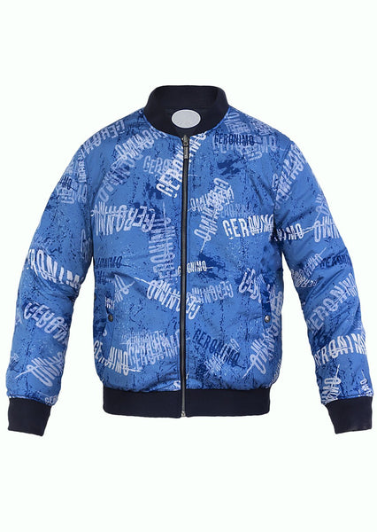 VESTE DOUBLE FACE HOMME  GERONIMO BLUE TEXTURE