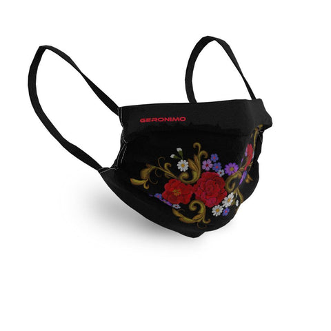 MASQUE VISAGE  BLACK FLORAL EMBROIDERY