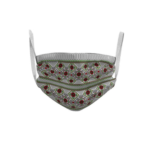 MASQUE VISAGE  BULGARIAN EMBROIDERY WHITE